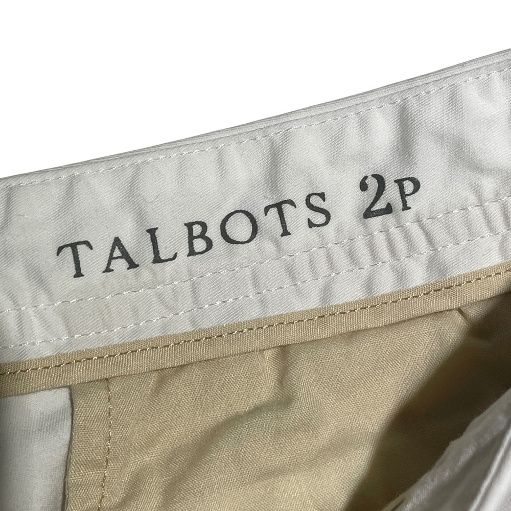 Talbots Lemon Embroidered Preppy Chino Pants Womens 2P Fruit Coastal Whimsical - Picture 7 of 8